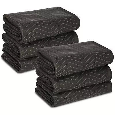 6 Pack Moving Blankets 80 × 72'' Professional Quilted Shipping Furniture Pads • $41.58