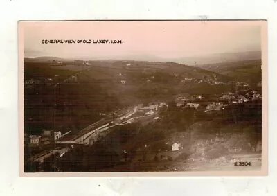  Isle Of Man.general View Of Old Laxey.old Real Photo Postcard • £2.99