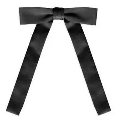 £8.99 • Buy TopTie Black Unisex Satin Western String Bow Tie Use For Wedding Bussiness
