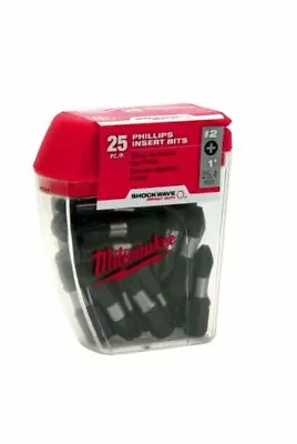 Milwaukee 48-32-4604 Shockwave No.2 Phillips Tic-Tac 25-Piece • $14.72