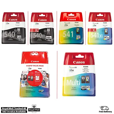 Original Canon PG-540XL/ 540 & CL-541/ 541XL CMYK Ink Cartridges For MG4150 Lot • £97.07