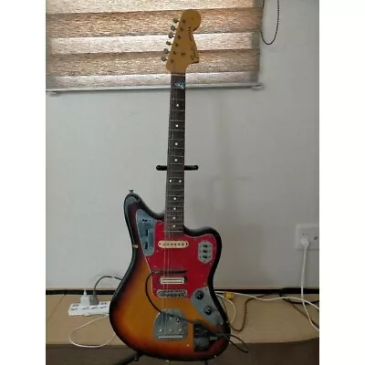 Vintage Fender Jaguar Electric Guitar Sunburst In Bad Condition • $1499