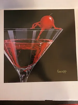 Michael Godard Cherry Cosmo Prints 12  X 12  • $9.99