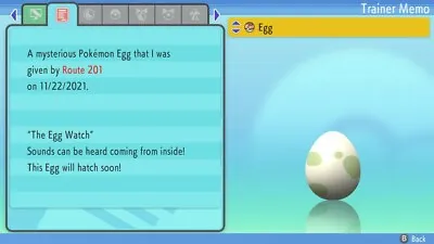 £1.50 • Buy Pokemon BDSP: 6iv Custom Shiny Eggs, Choose Your Nature And The Ball, Your OT!