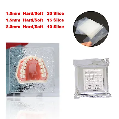 $18.99 • Buy Dental Soft/Hard Splint Thermoforming Material For Vacuum Form 1.0/1.5/2.0/3.0mm