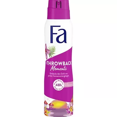 Fa Throwback Moments Sunset Dream TROPICAL Deodorant Spray 150ml FREE SHIPPING • $9.45