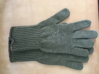 Usgi Cold Weather Glove Liners 85% Wool 15% Nylon Od Green Size Medium Clean Euc • $5