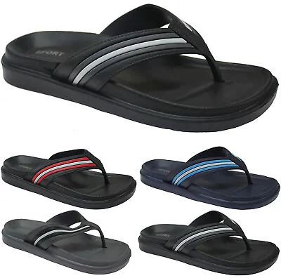 £5.95 • Buy Mens Eva Toepost Sandals Flip Flops Pool Beach Slippers Walking Mules Sports Sz