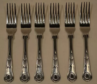 £9.99 • Buy Kings Design Set Of 6 Fish Forks Stainless Steel