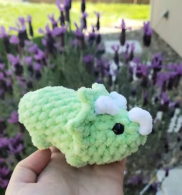 Mini Dinosaur Plush Toy Crochet Handmade Amigurumi Plushie Stuffed Animal • $12