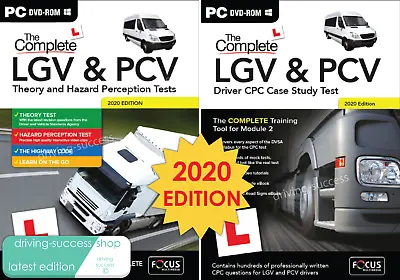 LGV / PCV Theory Test Hazard Perception & CPC Test PC DVD-ROM PACK 2020 EDITION • £24.99