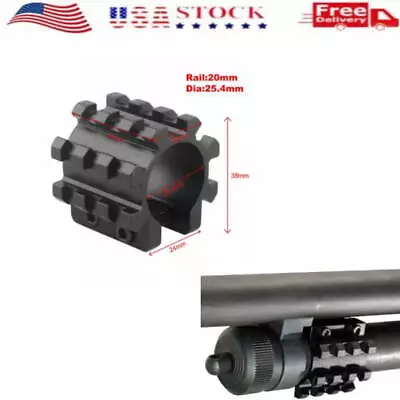 1/2X Tactical Shotgun Scope Airsoft 12 Gauge Mossberg 500 Tri-rail Barrel Mount • $7.99