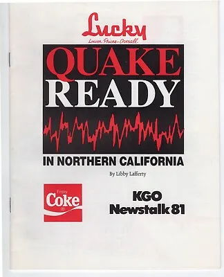 Coca-Cola Booklet. “Quake Ready” In Northern California Radio KGO Newstalk 81 • $3.99