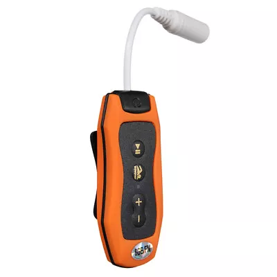 1X(8GB MP3 Player Swimming Underwater Diving Spa + FM Radio  Headphones Orange I • £21.59