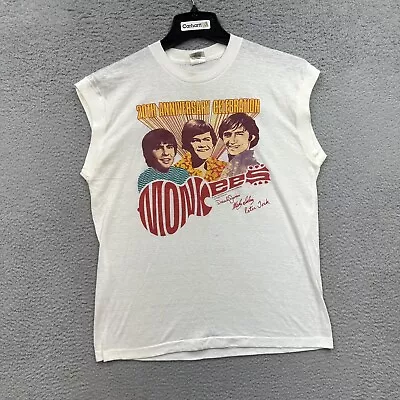 Vintage The Monkees 20th Anniversary Tour T-Shirt Men XL 1986 Sleeveless Tank • $31.49