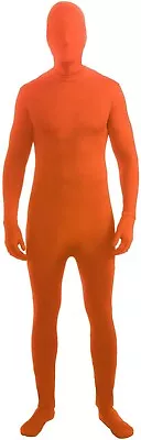 Disappearing Man Neon Orange Body Suit Adult Costume • £49.78