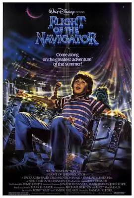 FLIGHT OF THE NAVIGATOR Movie POSTER 27 X 40 Joey Cramer Veronica Cartwright A • $24.95