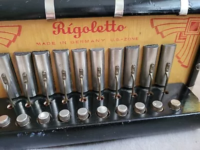 Rigoletto Accordion Vintage Original Made U.S. Zone • $159