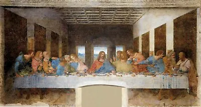 Da Vinici - The Last Supper - 50cmX84cm Decor Canvas Art Print Poster Unframed • £21.63