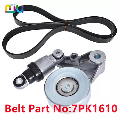 ZD30 Drive Fan Belt + Tensioner Assembly For Nissan Navara Patrol D22 3.0L 01-07 • $52.69