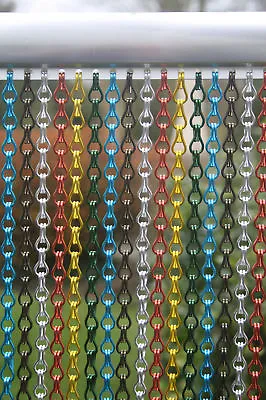 Kriska Aluminium Chain Insect Fly Screen Curtain Door Window Top Quality • £119.75