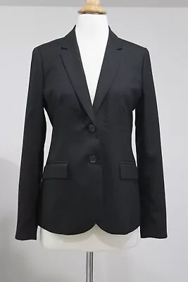 NWT J CREW Black Two-Button Italian Stretch Wool Blazer Jacket Sz 4P • $120.28