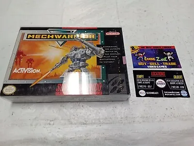 MechWarrior (Super Nintendo Entertainment System 1992) MINT CONDITION - TESTED • $139.95