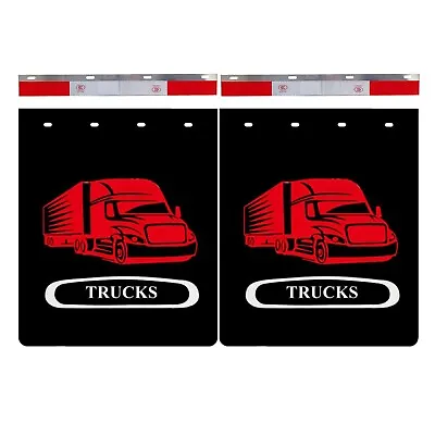 $85.99 • Buy For Semi-Truck Trailer Mud Flaps (24 X30 ) & Aluminum Strip Reflective (24 X3 )