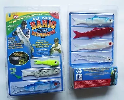 Banjo Minnow 006 - 110 Piece Fishing System Free Shipping Soft Plastic Lures Set • $21.95