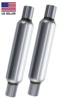 2  Universal Glasspack / Muffler 2  ID Inlet 2  ID Outlet 17  Long (Qty2) • $59.99