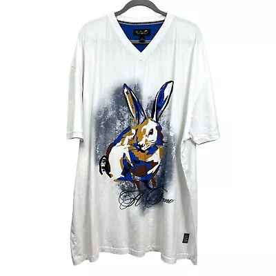 A. Tiziano Premium Menswear T Shirt V Neck Short Sleeve Rabbit Hopper Men Sz 6X • $19.94