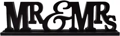 Wooden MR&MRS Sign For Home Decor Decorative Wood Letters Rustic Word Cut Out • $17.99