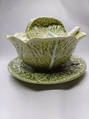 Boracco Pinheiro Cabbage Sauce Bowl Saucer And Spoon • £10