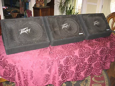 Peavey 12  2-Way Stage Monitor Speaker All Three 200-watts EachPole Mountable • $320