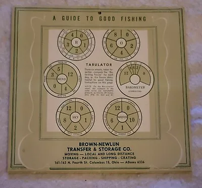 Vintage  1947 Tabulator Fishing Advertising Calendar Cartoons By Gaar Williams • $19