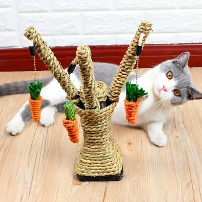 £4.69 • Buy Pet Cat Kitten Scratching Post Toy Tree Scratcher Sisal Rope Activity Climbing