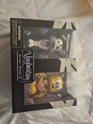 Disney Vinylmation Spooky Series 2 Limited Release Figures - Goofy & Pluto New • $21.46