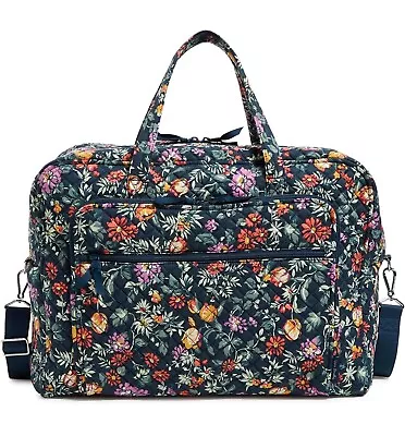 Vera Bradley Women’s Cotton Grand Weekender Travel Bag 21 X 15 X 9 Floral Design • $84.69