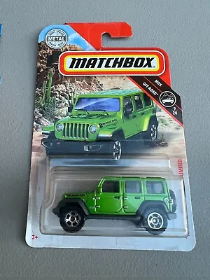 Matchbox 1/64 2018 Jeep Wrangler Jl Rubicon Green Mbx Off-road • $19.99