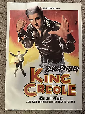 Vintage 1986 Elvis Presley King Creole Movie Poster Portal Publication 28  X 20  • $29.99