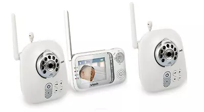 VTech VM321 2 CAM Color Safe Sound Night Vision Video Baby Monitor 1000ft Range • $69.99
