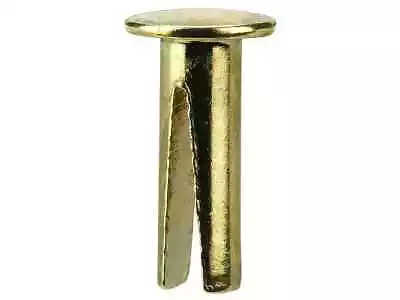 £2.99 • Buy Bifurcated Rivets Split Leg Brass Plated 5/16  X No 14 Leather Framing Domed