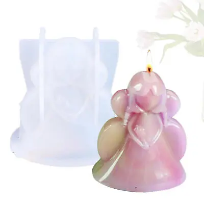 Fairy Angel Girl Silicone Fondant Mould Christmas Chocolate Baking Mold Soap • £7.09