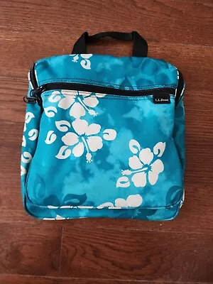 LL Bean Personal Organizer HANGING Toiletry Bag Hawaiian Teal • $19.99