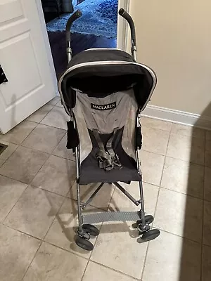 Euc Custom Maclaren  Gray Stroller With Golf Grips Euc • $115