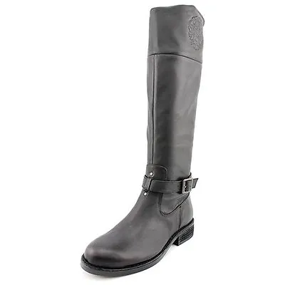 Vince Camuto Flavian Womens Black Leather Fashion Knee-High Boots • $22.99