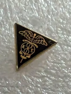 Gold Vintage Kappa Sigma KΣ Fraternity Enamel Pledge Pin / Lapel Pin 7/16 • $20