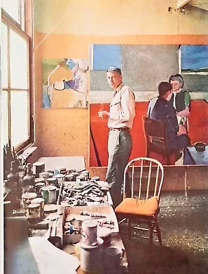 Richard Diebenkorn - Artist - In His Berkeley Studio - Picture Clipping • $8.98