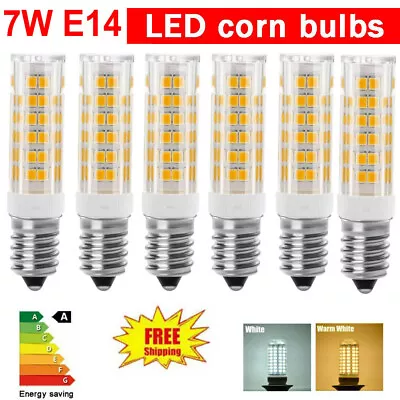 E14 LED Corn Light Lamp Globe Bulb 2835 SMD 7W Spotlight Night Lamps 1/2/4/6Pcs • $16.99