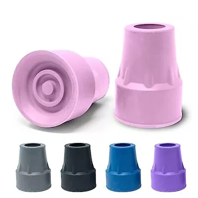 Steel-Reinforced 7/8  Crutch Tips - 1 Pair Pink • $17.80